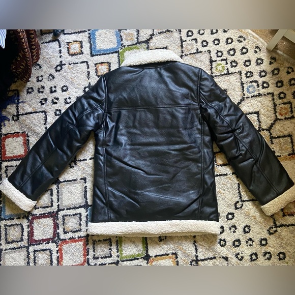 NWT H&M Aviator Jacket with Fleece Trim - Picture 4 of 6